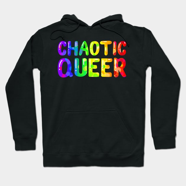 Chaotic queer Hoodie by Art by Veya